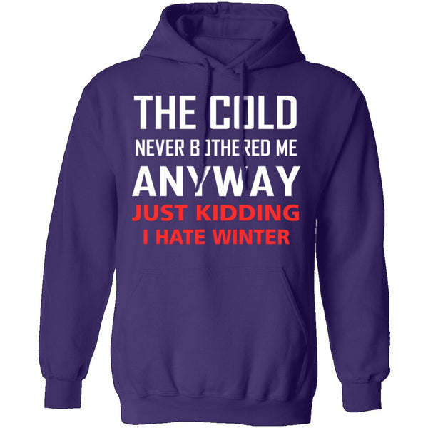 I Hate Winter T-Shirt CustomCat