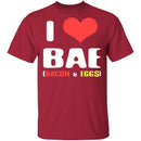 I Heart Bae T-Shirt CustomCat