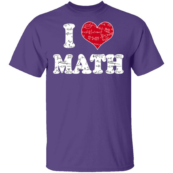 I Heart Math T-Shirt CustomCat