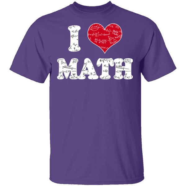 I Heart Math T-Shirt CustomCat