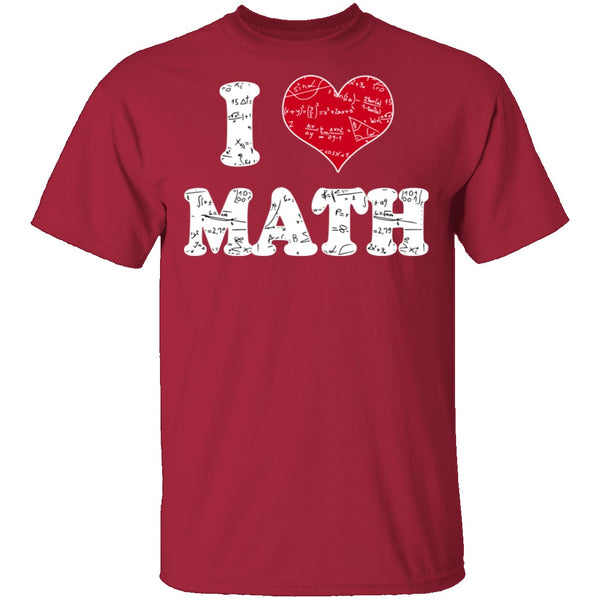 I Heart Math T-Shirt CustomCat