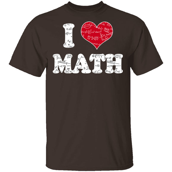 I Heart Math T-Shirt CustomCat