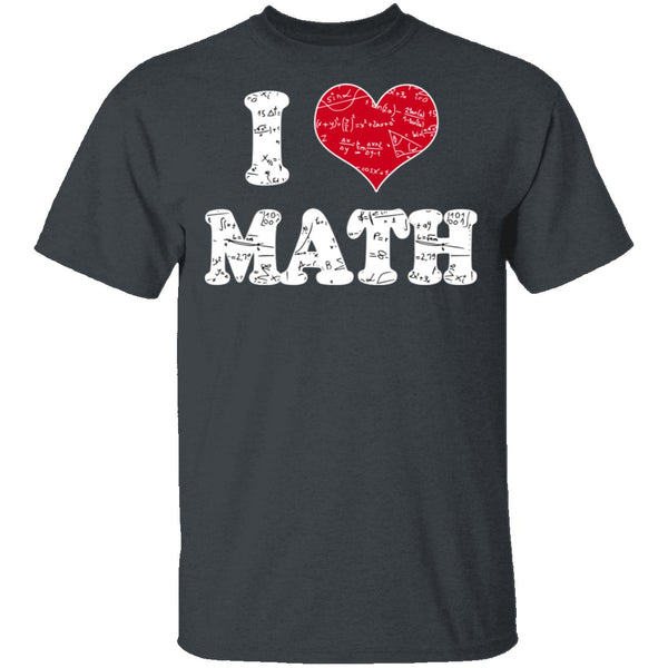 I Heart Math T-Shirt CustomCat