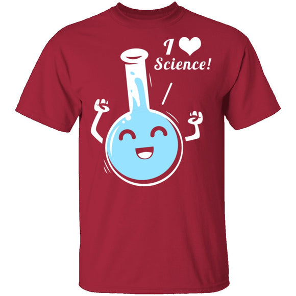 I Heart Science T-Shirt CustomCat
