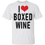 I Love Boxed Wine T-Shirt CustomCat