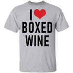 I Love Boxed Wine T-Shirt CustomCat