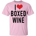 I Love Boxed Wine T-Shirt CustomCat