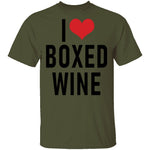 I Love Boxed Wine T-Shirt CustomCat