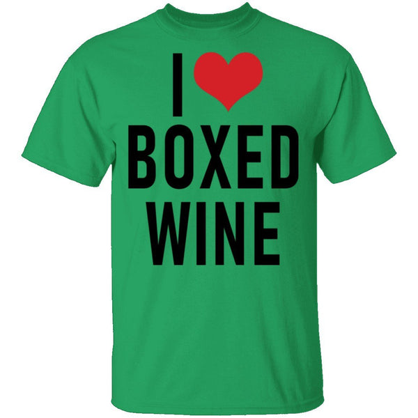 I Love Boxed Wine T-Shirt CustomCat