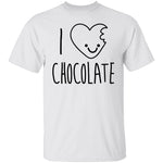I Love Chocolate T-Shirt CustomCat