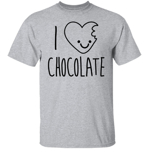 I Love Chocolate T-Shirt CustomCat