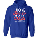 I Love Jesus But I Cuss T-Shirt CustomCat