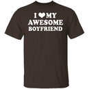 I Love My Awesome Boyfriend T-Shirt CustomCat