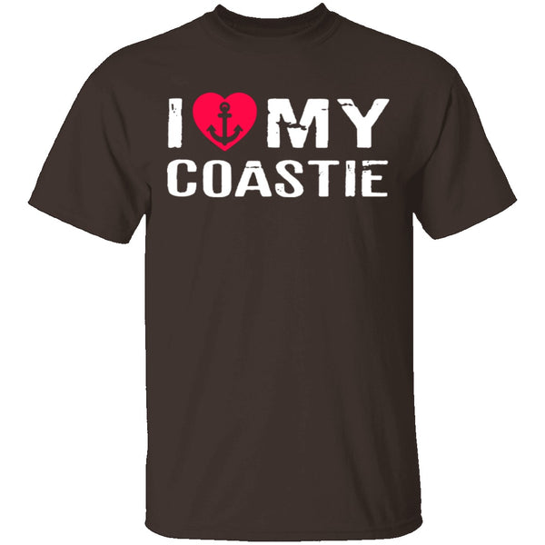 I Love My Coastie T-Shirt CustomCat