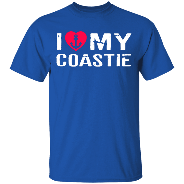 I Love My Coastie T-Shirt CustomCat