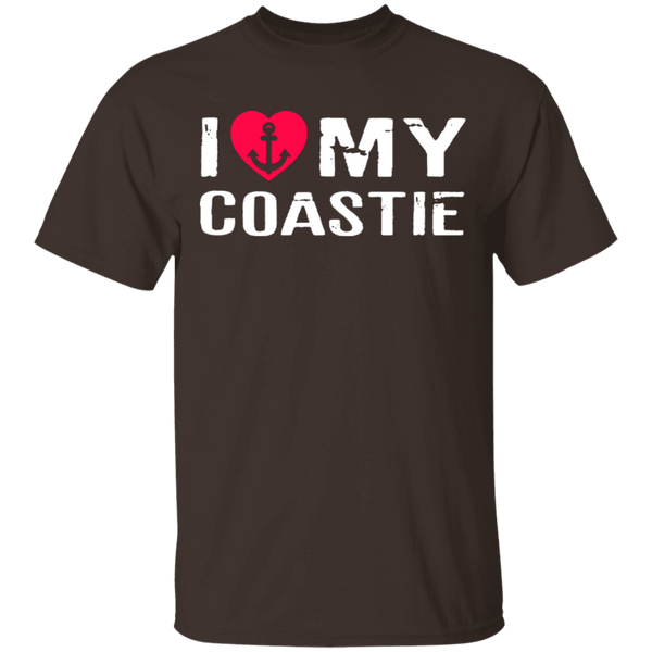 I Love My Coastie T-Shirt CustomCat