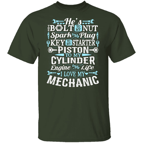 I Love My Mechanic T-Shirt CustomCat