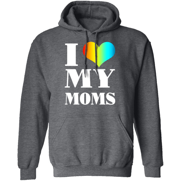 I Love My Moms T-Shirt CustomCat