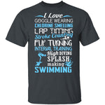 I Love Swimming T-Shirt CustomCat