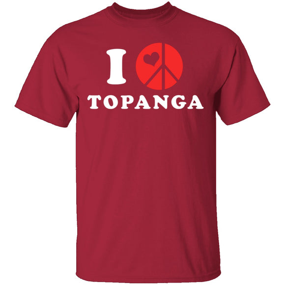 I Love Topanga T-Shirt CustomCat