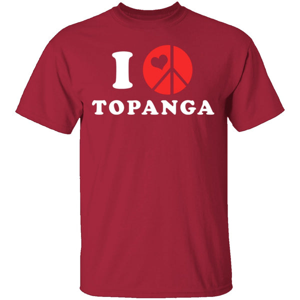 I Love Topanga T-Shirt CustomCat
