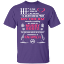 I Married A Farmer T-Shirt CustomCat