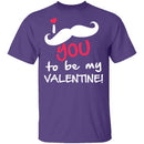 I Mustache You To Be My Valentine T-Shirt CustomCat