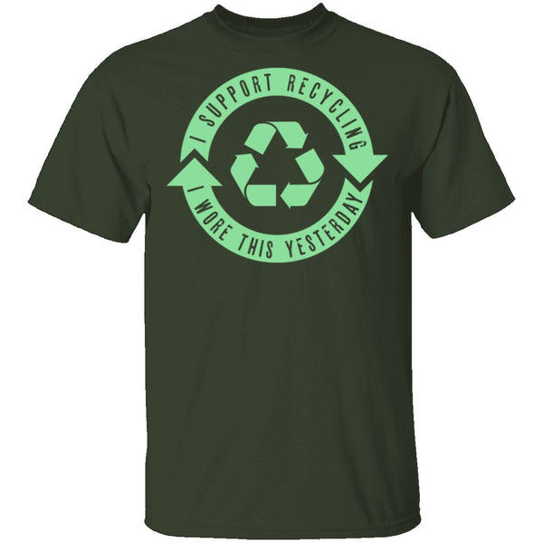 I Support Recycling T-Shirt CustomCat