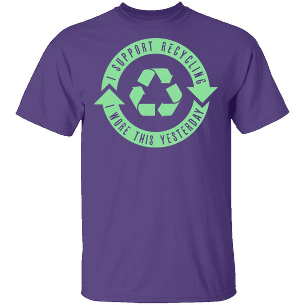 I Support Recycling T-Shirt CustomCat