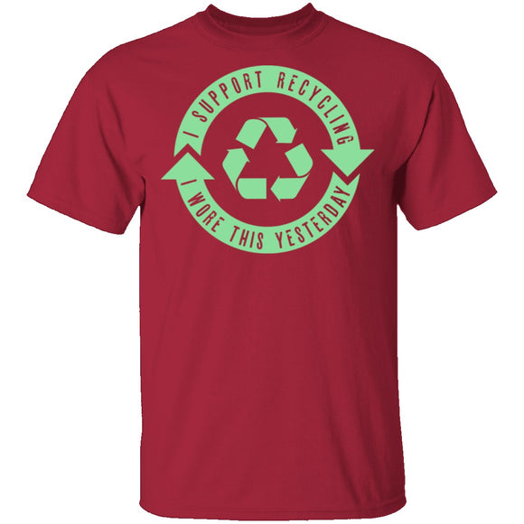 I Support Recycling T-Shirt CustomCat
