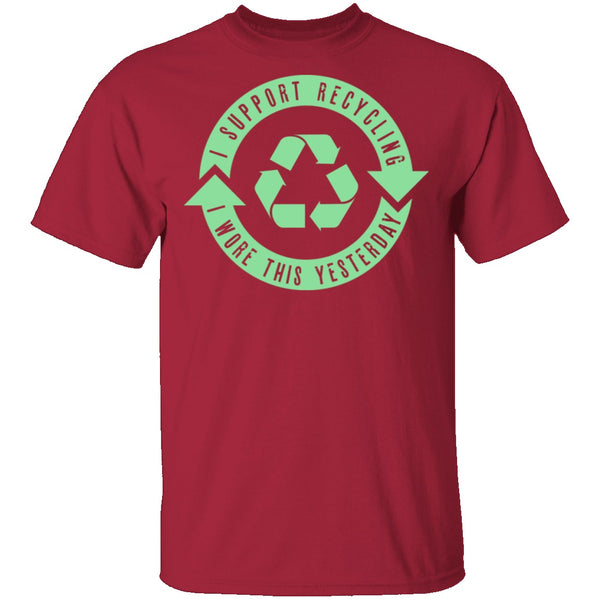 I Support Recycling T-Shirt CustomCat