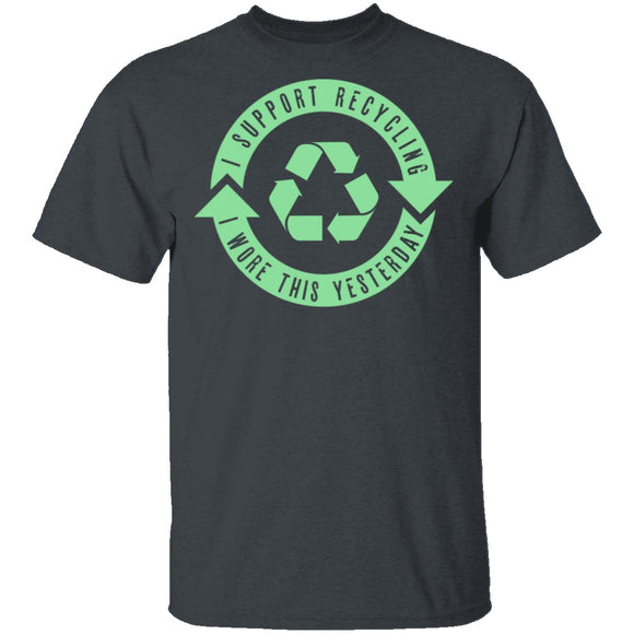 I Support Recycling T-Shirt CustomCat
