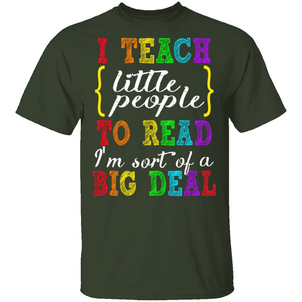 I Teach Little People To Read T-Shirt CustomCat