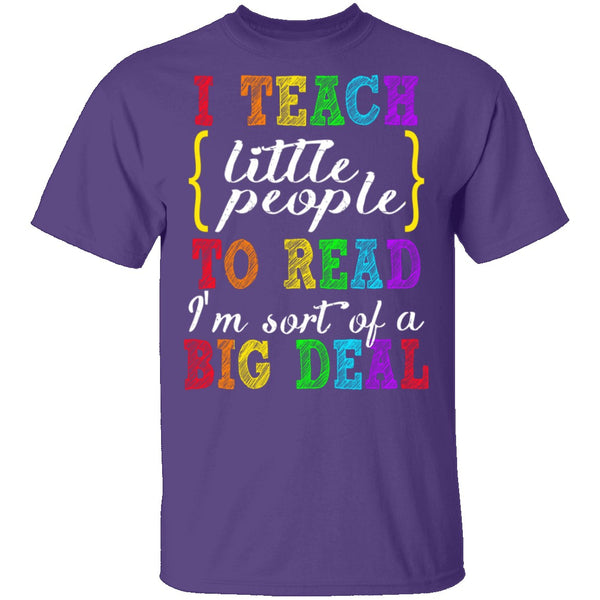 I Teach Little People To Read T-Shirt CustomCat