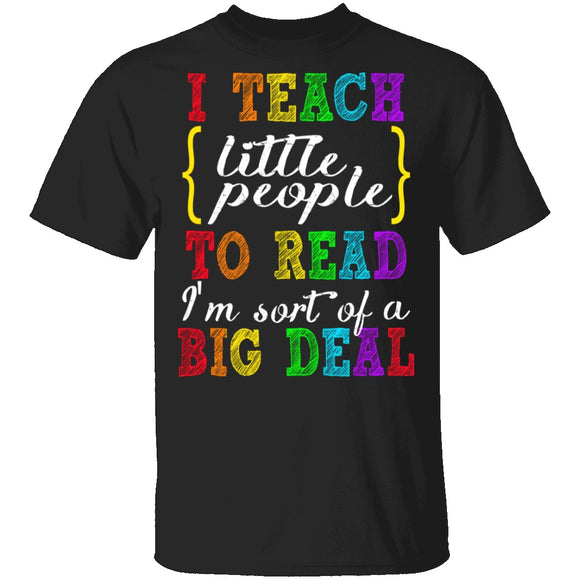 I Teach Little People To Read T-Shirt CustomCat