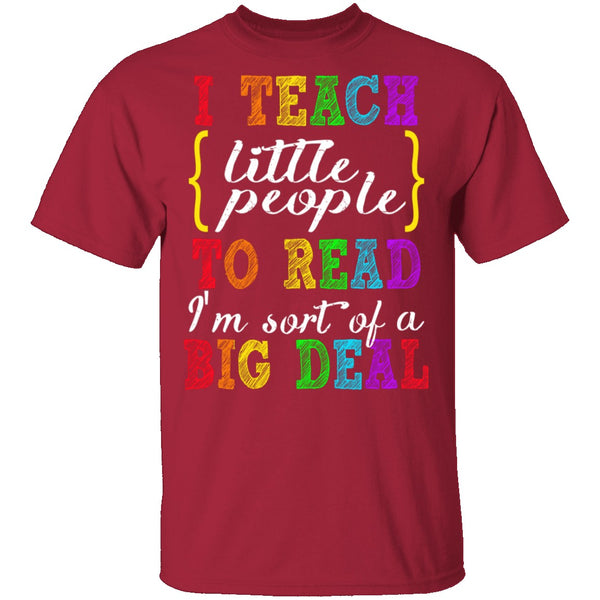 I Teach Little People To Read T-Shirt CustomCat