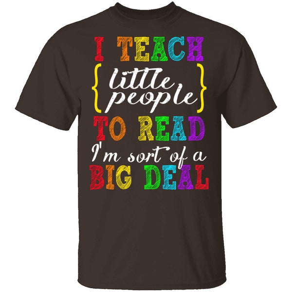 I Teach Little People To Read T-Shirt CustomCat