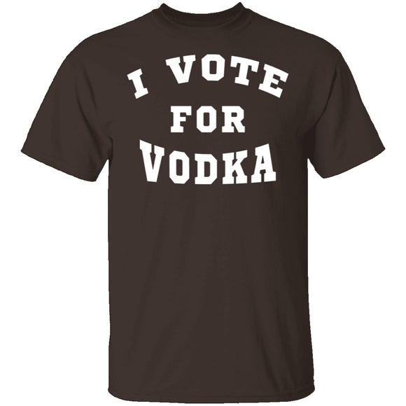 I Vote For Vodka T-Shirt CustomCat