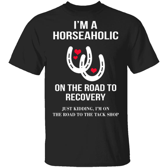 I'm A Horseaholic T-Shirt CustomCat