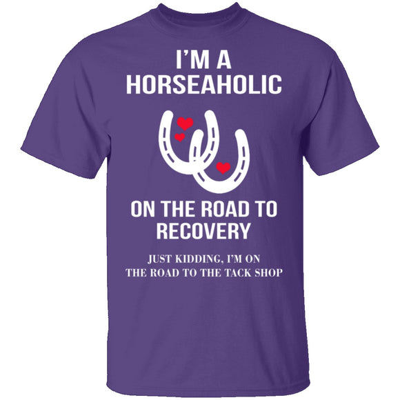 I'm A Horseaholic T-Shirt CustomCat