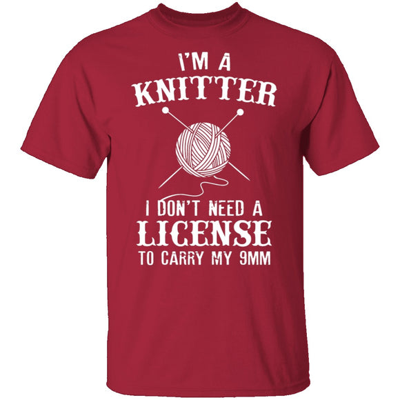 I'm A Knitter T-Shirt CustomCat