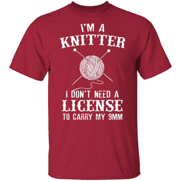 I'm A Knitter T-Shirt CustomCat