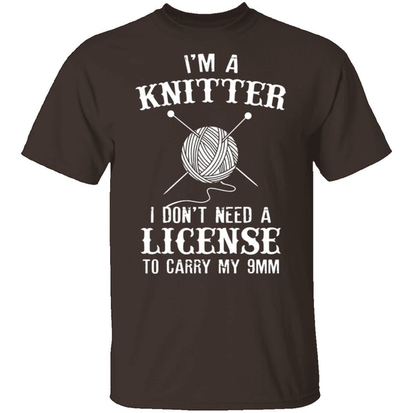 I'm A Knitter T-Shirt CustomCat