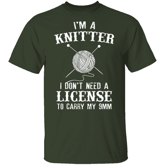 I'm A Knitter T-Shirt CustomCat