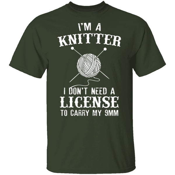 I'm A Knitter T-Shirt CustomCat