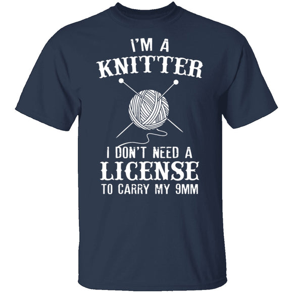 I'm A Knitter T-Shirt CustomCat