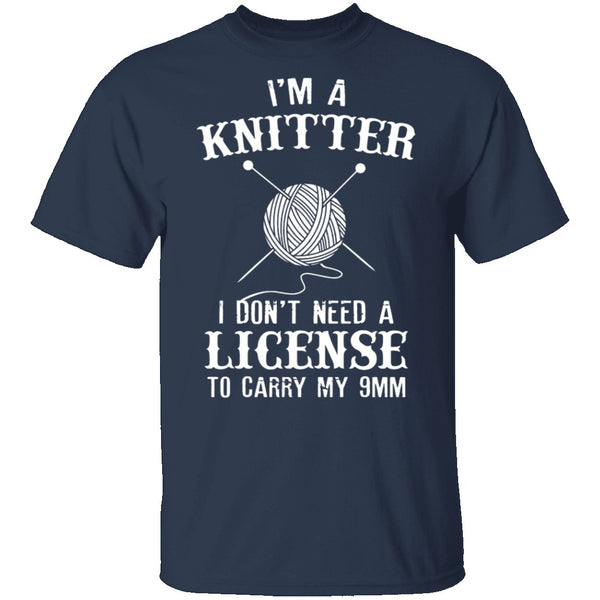 I'm A Knitter T-Shirt CustomCat
