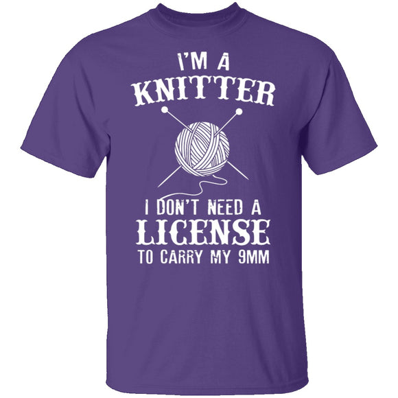 I'm A Knitter T-Shirt CustomCat
