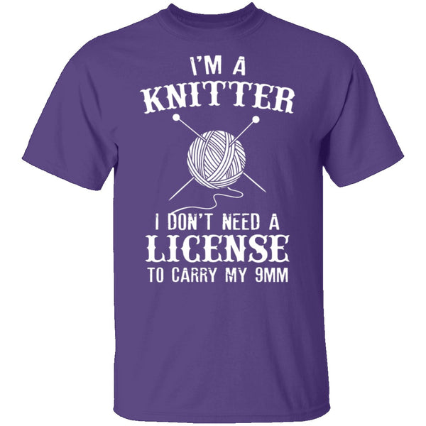 I'm A Knitter T-Shirt CustomCat
