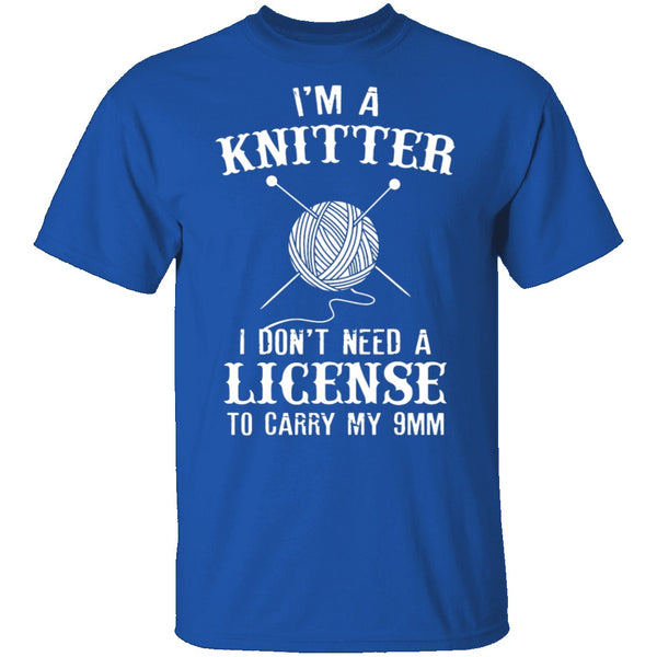 I'm A Knitter T-Shirt CustomCat